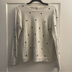 J crew polka dot sweater